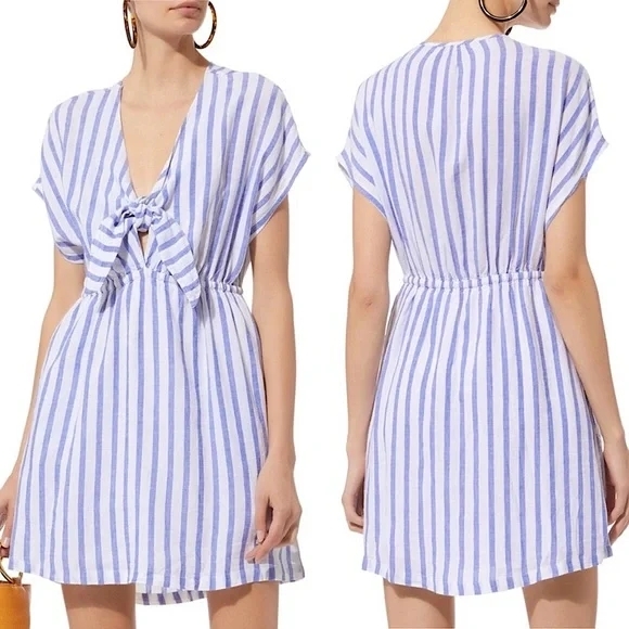 Rails Dresses & Skirts - Rails linen blend striped dress
